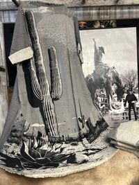Duster|Cotton Cactus| black & white