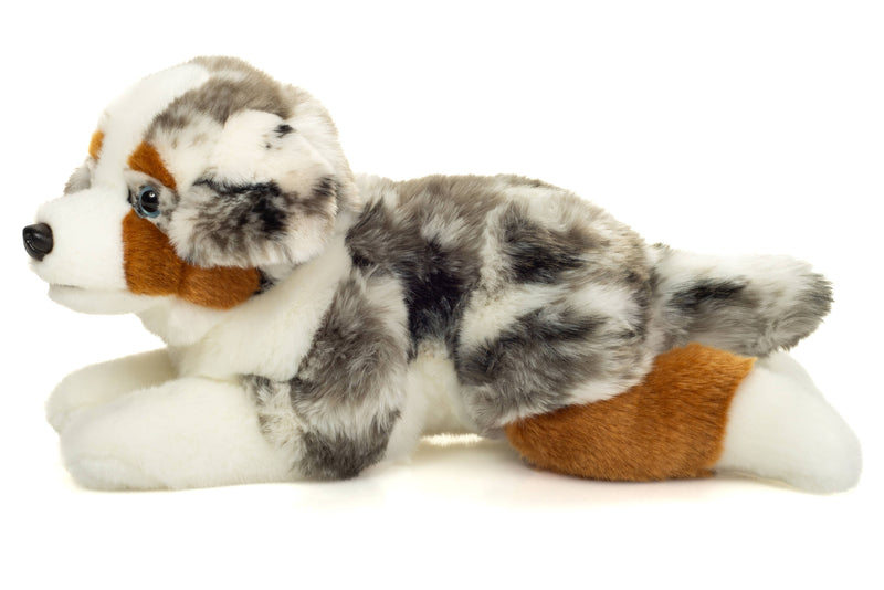Teddy Hermann - Australian Shepherd lying 40 cm - Plush Toy - Stuffed Animal