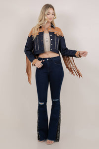 Ladies | Fringe | Studded | Jacket