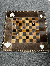 Cowhide Checker Board