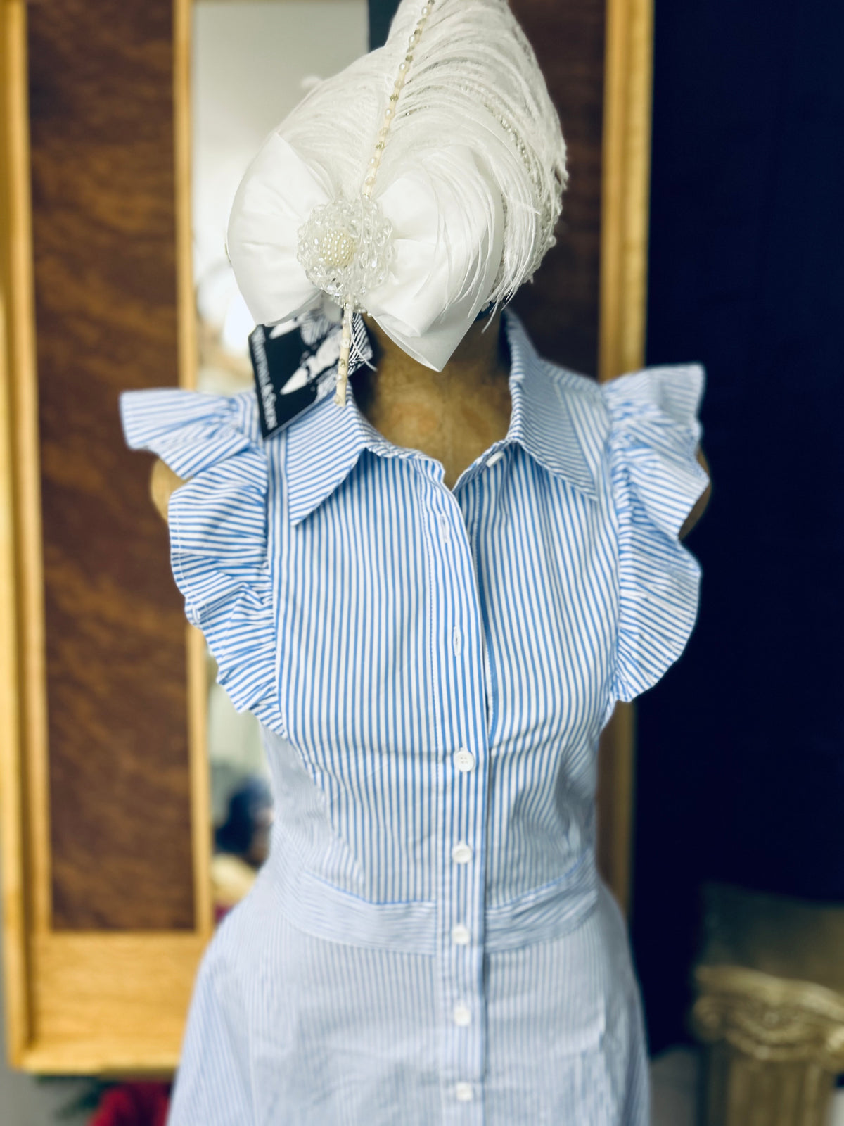 Ladies Dress| Ruffles | Stripe