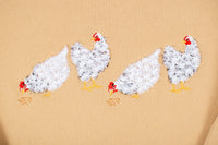 Sweatshirt |Ladies | Crewneck | Chicken | Embroidered