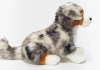 Teddy Hermann - Australian Shepherd puppy sitting 32cm - plush toy - fabric