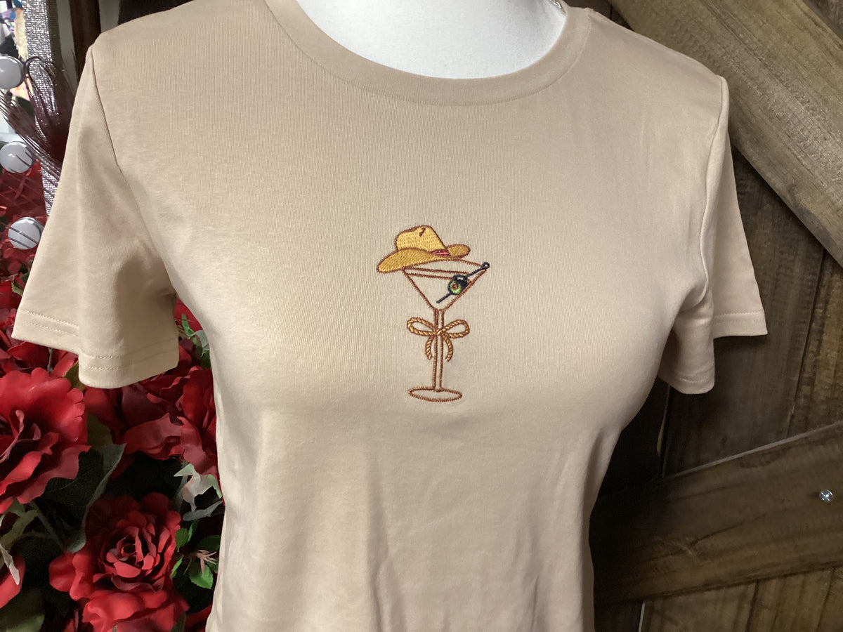 T Shirt| Stretch | Martini | Cowgirl