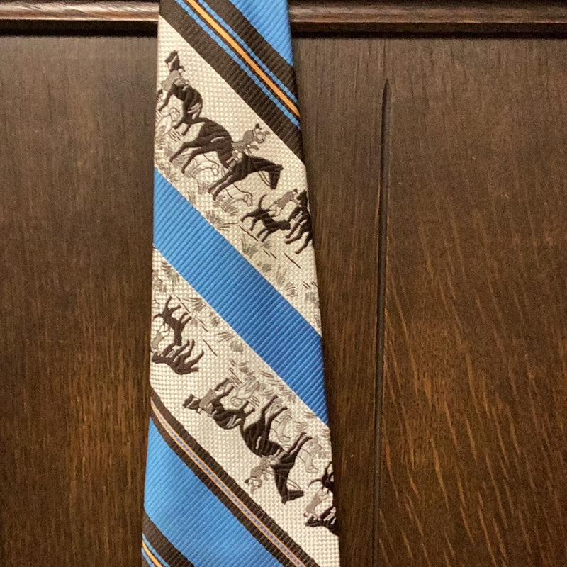 Hunt Scene Horse & Hound tie