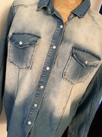 Denim Shirt | Ladies | Pearl Snap