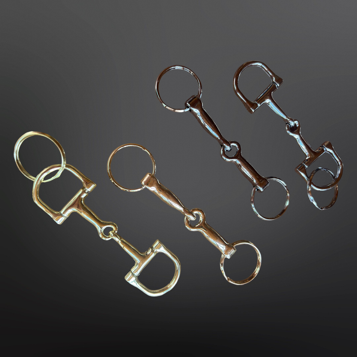 Westrian International - Western Equestrian Dee Ring Snaffle Bit Keychain