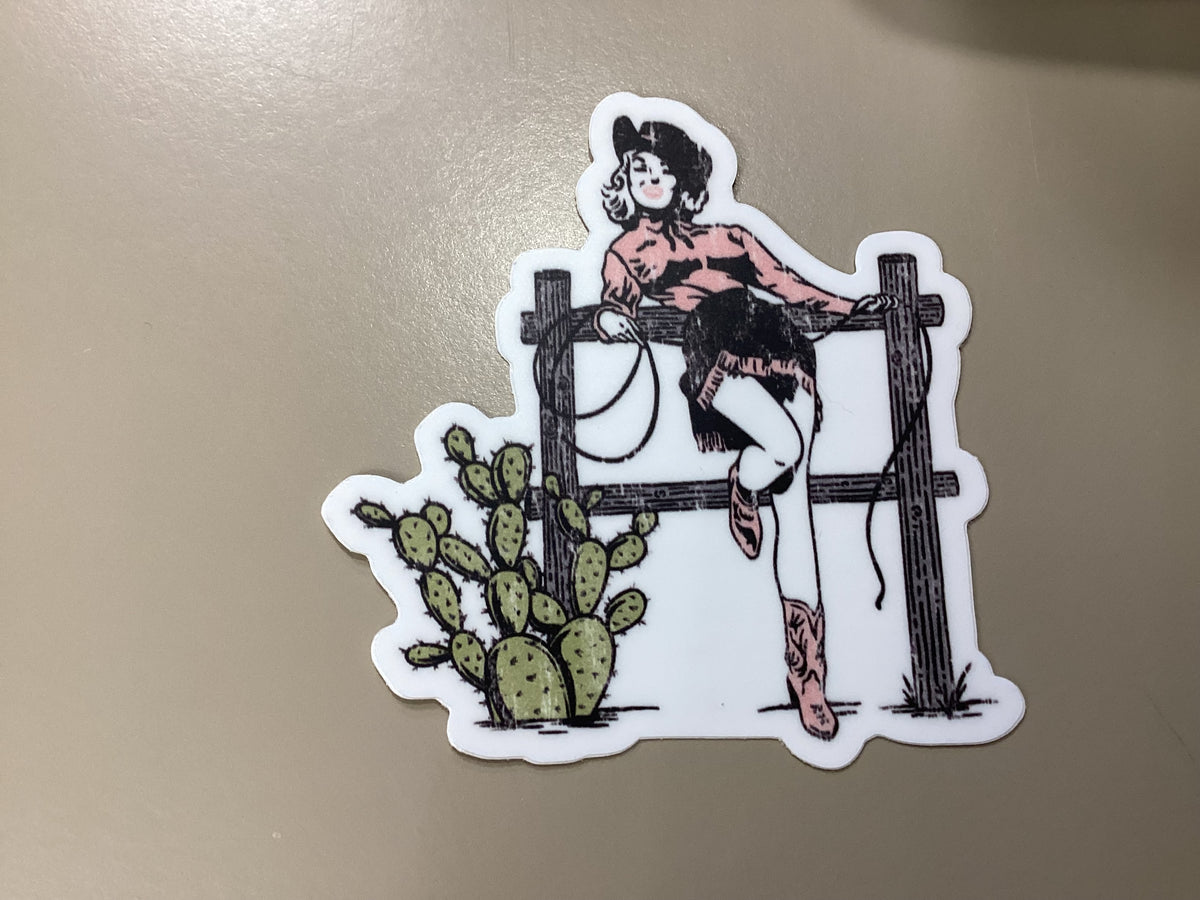 Sticker | cowgirl cactus