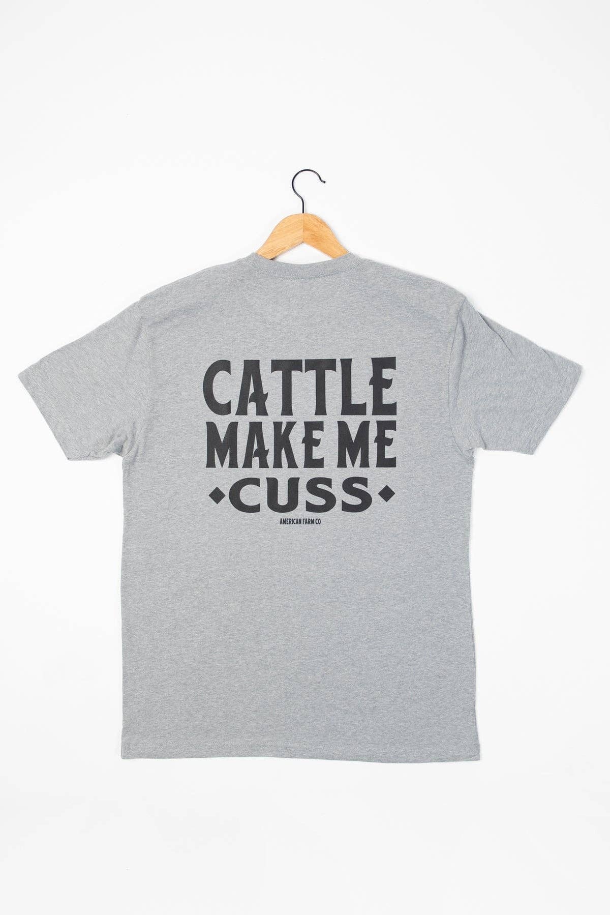 Mens | T-Shirt | Cattle Make Me Cuss
