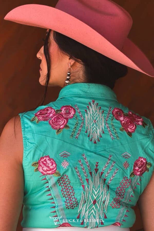 Ladies | Jade | Pearl Snap | Dress | Floral