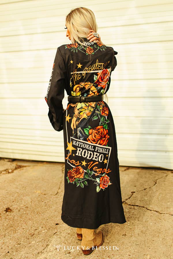 Ladies Dress| Maxi| Rodeo Roses