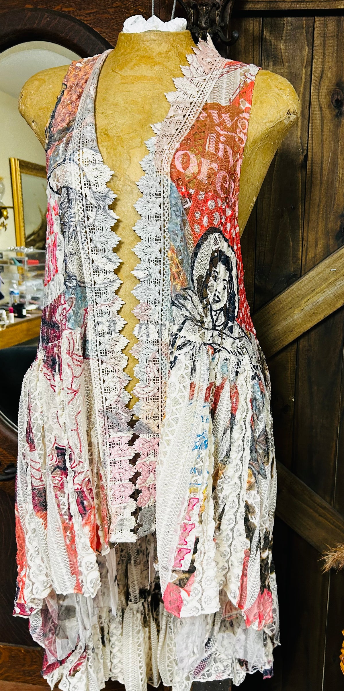 Ladies Vest| Rodeo | Lace high low