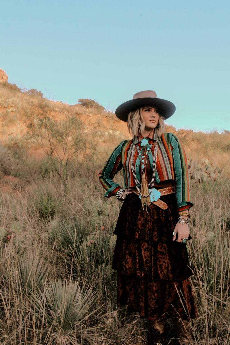 Blouse | Crop| Serape
