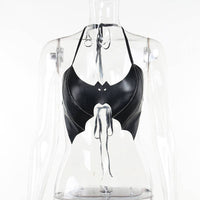 Bralette |Gothic Bat |Tie Back