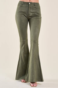 Pants| OLIVE FESTIVAL SUEDE BOOT CUT PANTS