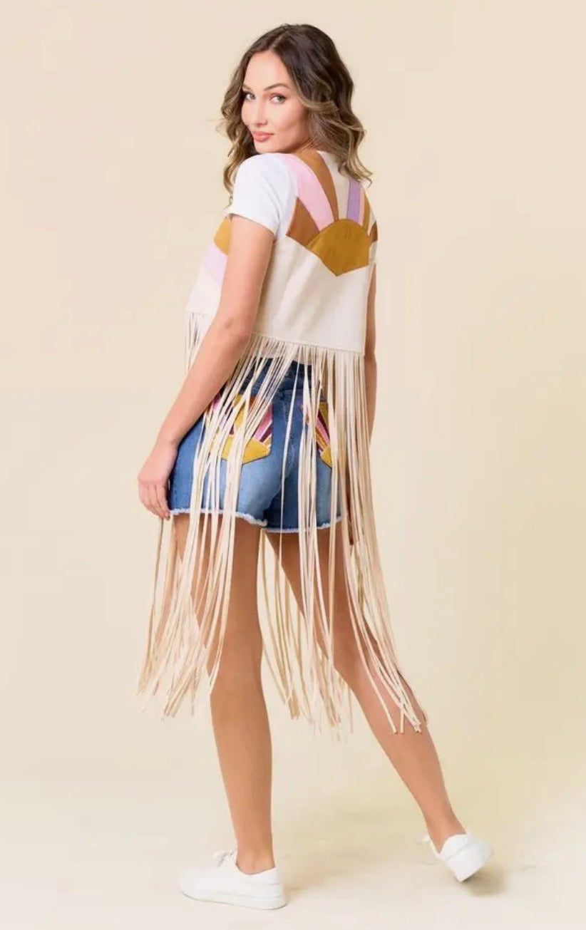 Vest| Fringe |Sunburst