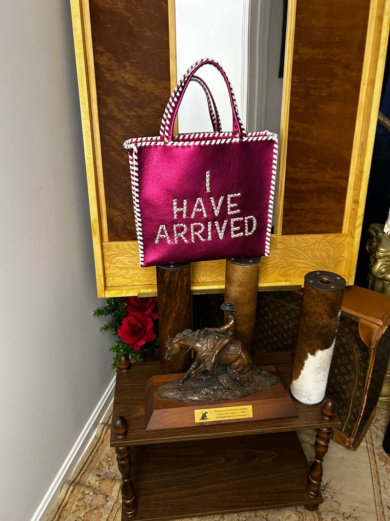 Ladies Purse| Pink Metallic | I have arrived|