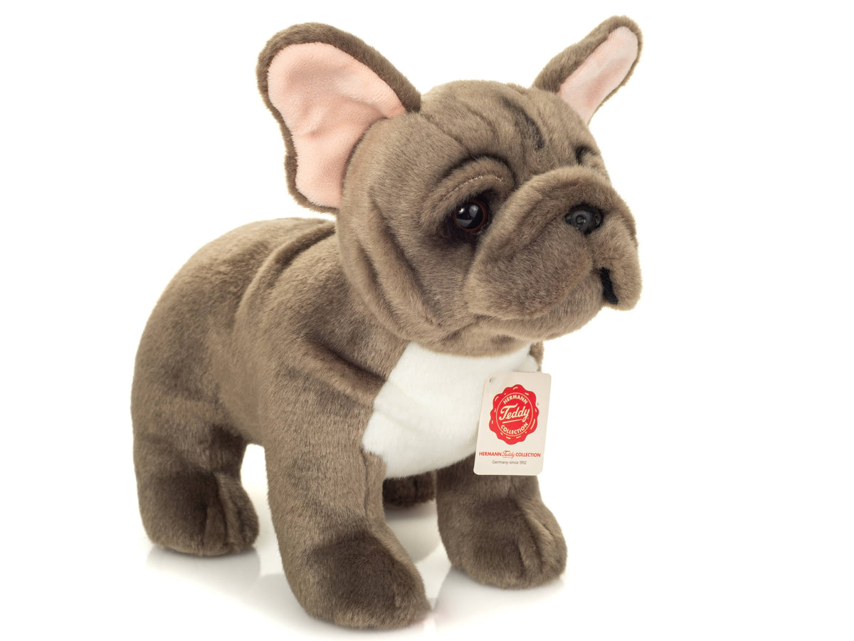 Teddy Hermann - French Bulldog gray 30 cm - Plush Toy - Stuffed Animal
