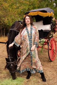 Kimono | Love Revolution Opera Duster Kimono Robe w/ horse & florals