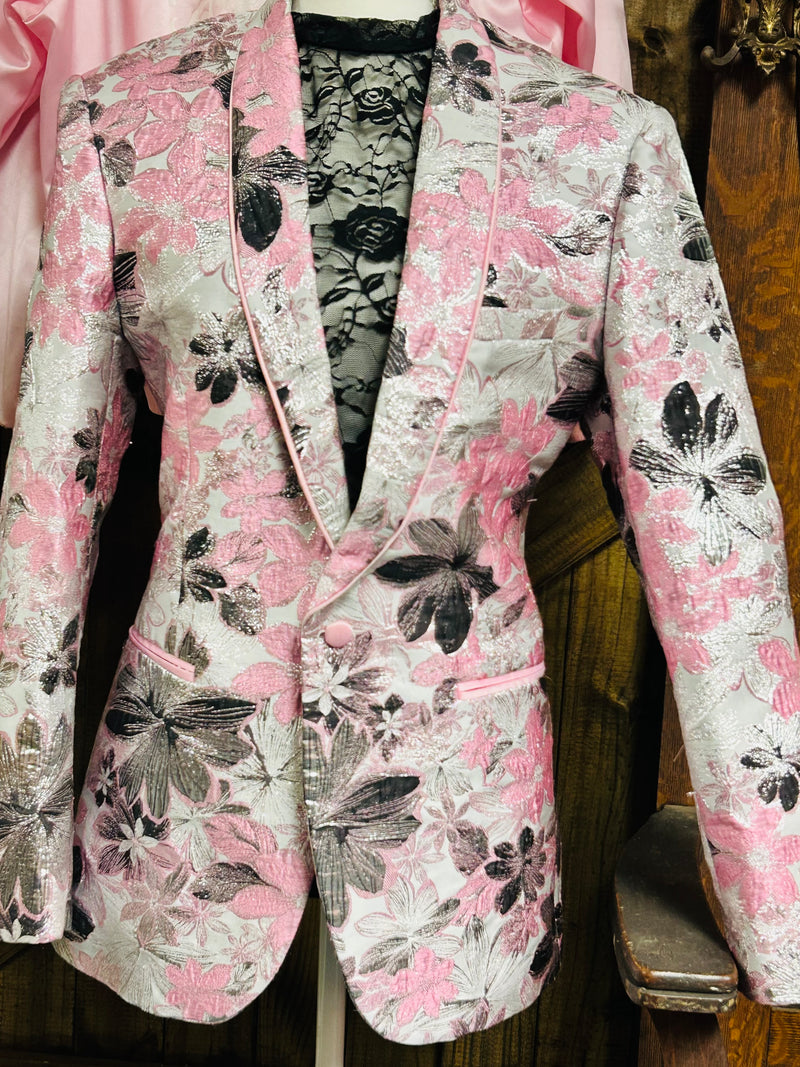 Mens | Metallic | Pink | Blazer