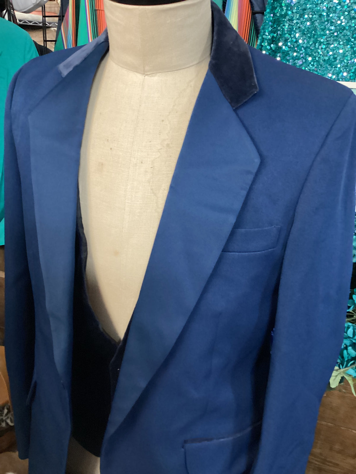 Vintage Tuxedo Jacket| Men’s | Blue