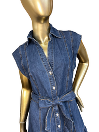 Denim Ladies Dress| Ruffle