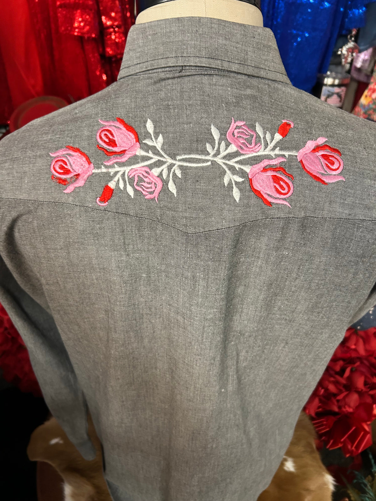 Vintage Western | Men’s |Gray Floral