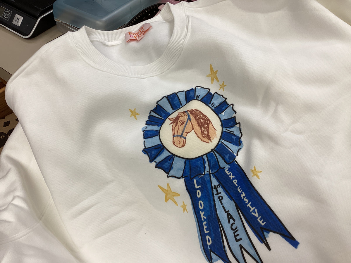 Sweatshirt | Luxe| Blue Ribbon