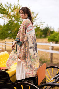 Kimono | Love Revolution Opera Duster Kimono Robe w/ horse & florals