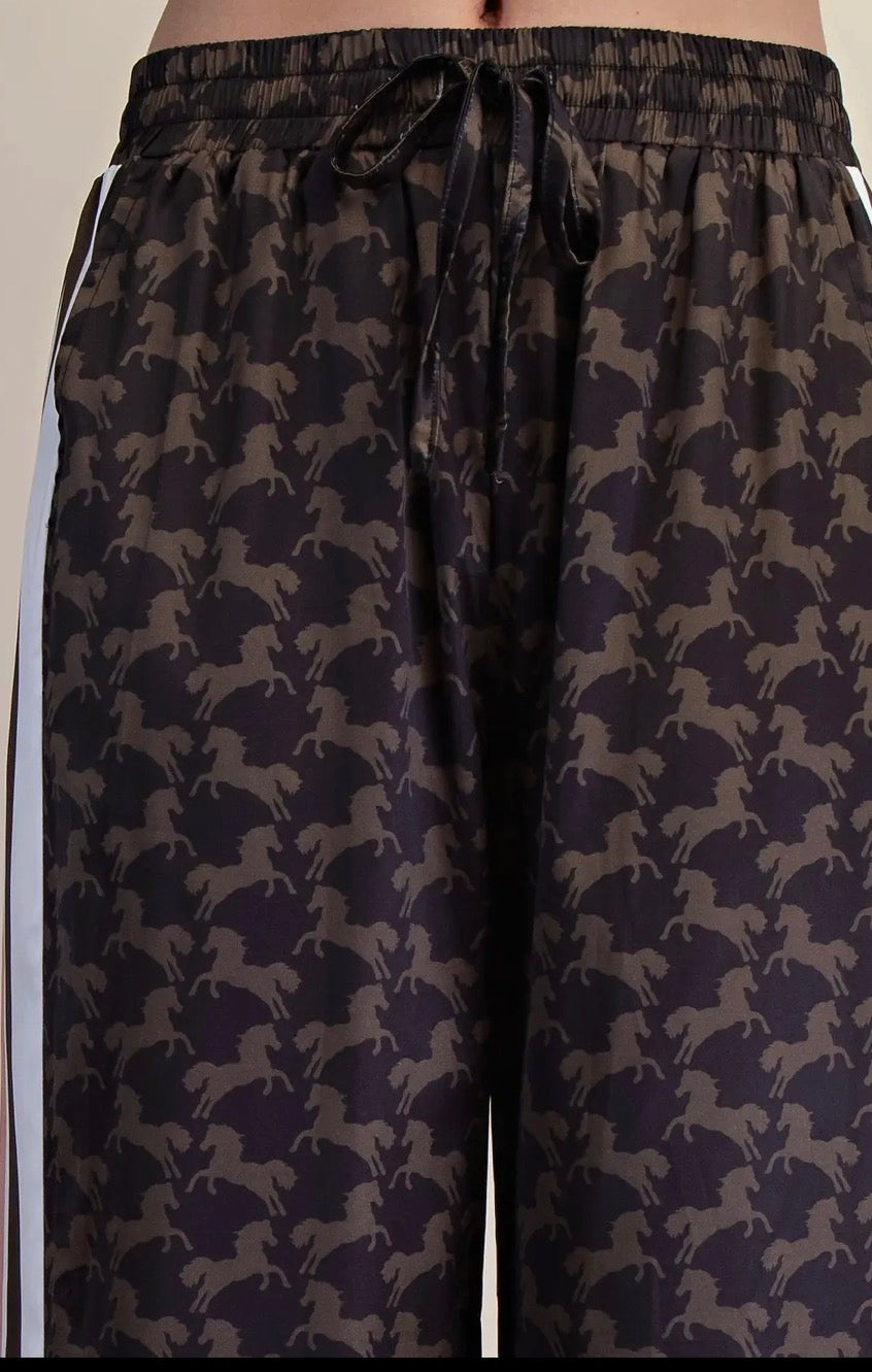 Pants| Horses|Green