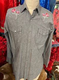 Vintage Western | Men’s |Gray Floral