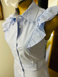 Ladies Dress| Ruffles | Stripe