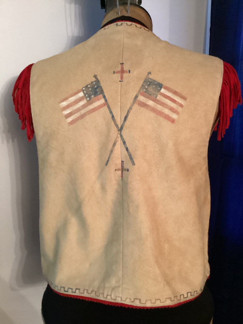 Vintage Vest| Hand painted