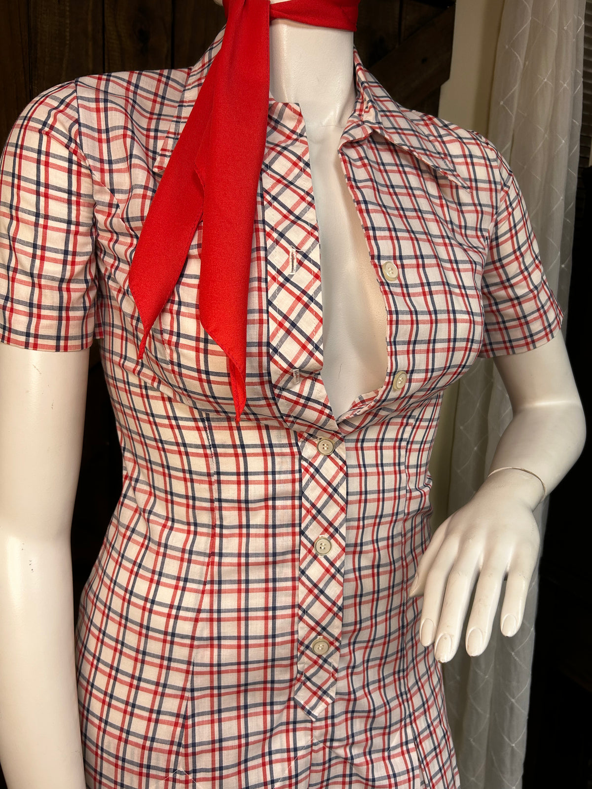 Vintage Dress||Checked