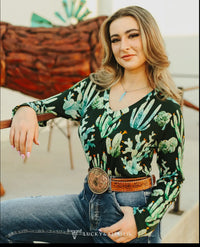 Ladies Blouse | Olive| Cactus