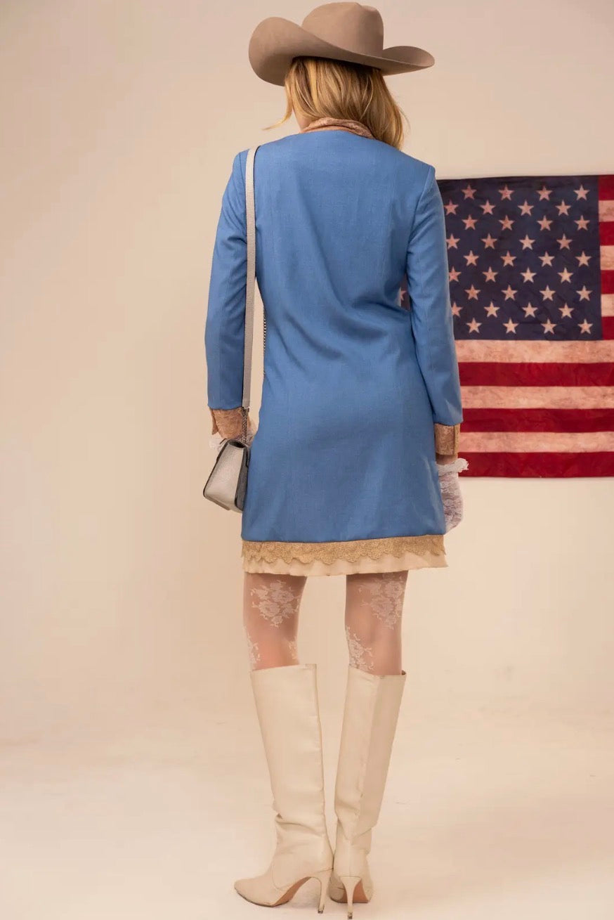 Dress |Western | blue