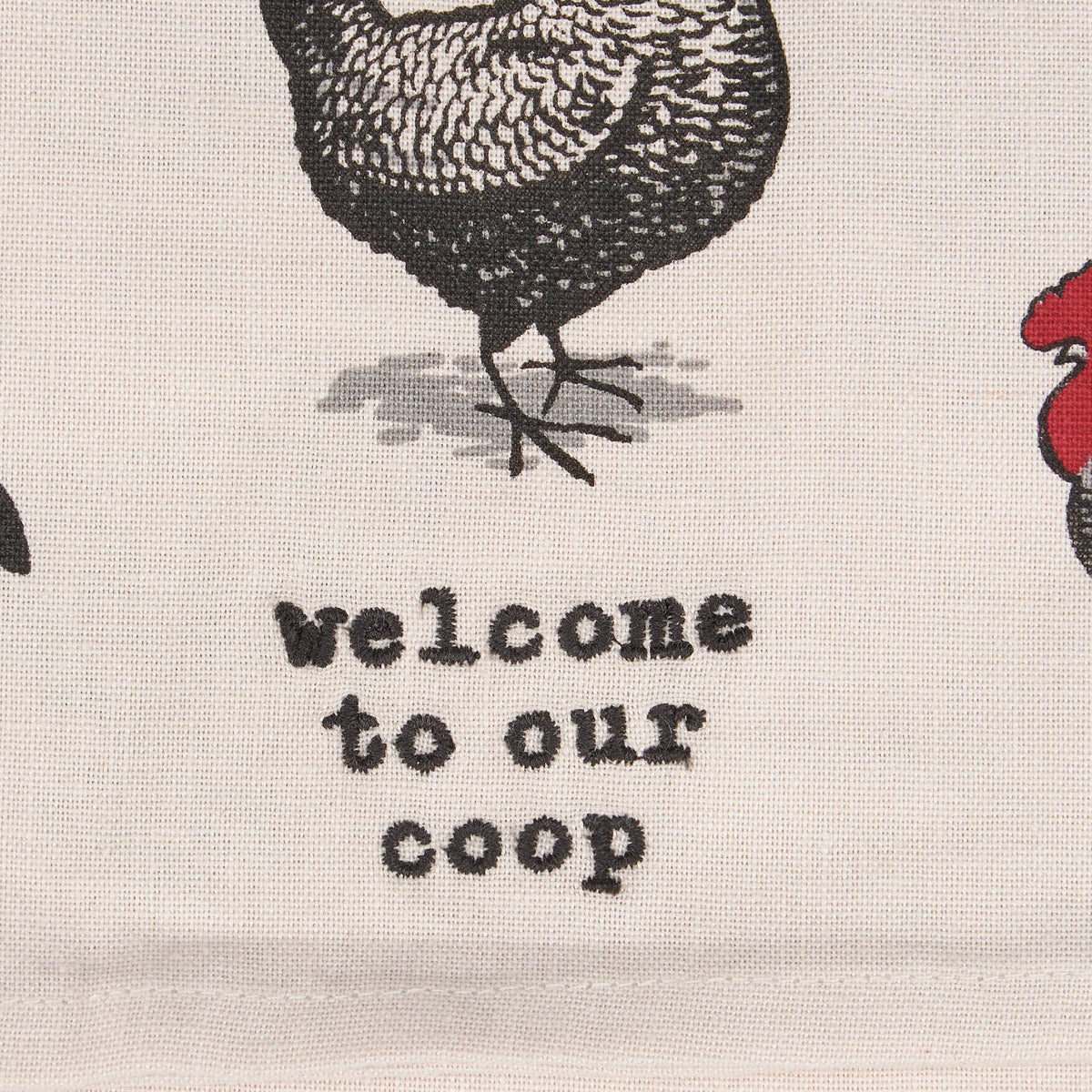 Tea Towel- Welcome To Our Coop