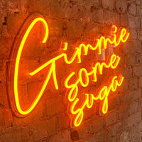 'Gimme Some Suga' | Orange Neon LED  Sign