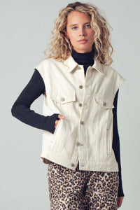 Ladies Vest | Denim | Western | Embroidered