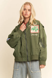 Jacket| WEST COAST RODEO |EMBROIDERED BOMBER |JACKET