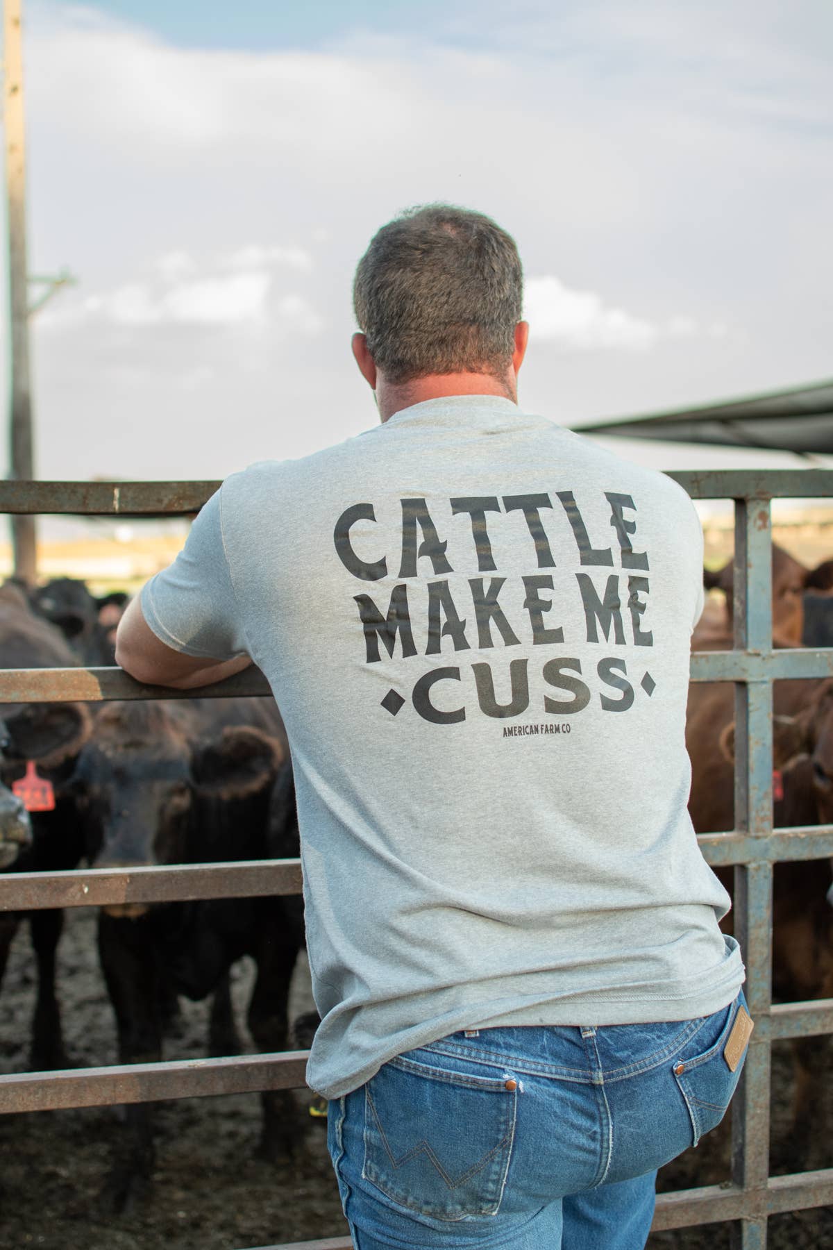 Mens | T-Shirt | Cattle Make Me Cuss