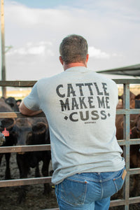 Mens | T-Shirt | Cattle Make Me Cuss