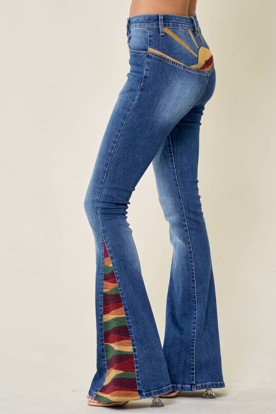 Jeans | SUNRISE EMBROIDERED |FLARE |Ladies