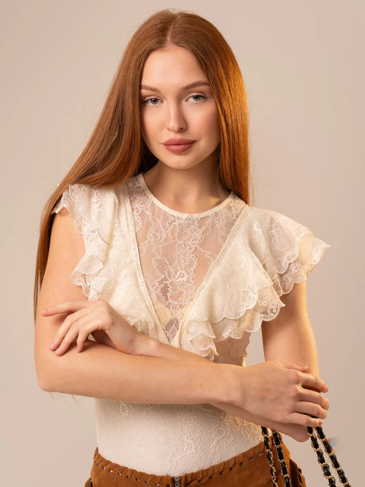 Ladies | Body Suit | Lace | Ivory
