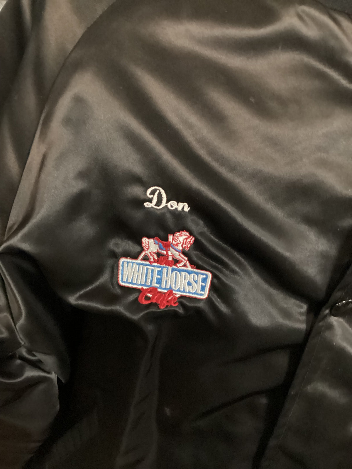 Vintage Jacket | Satin | Advertising