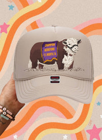 Trucker Hat| Champion Hereford Trucker Hat|Tan