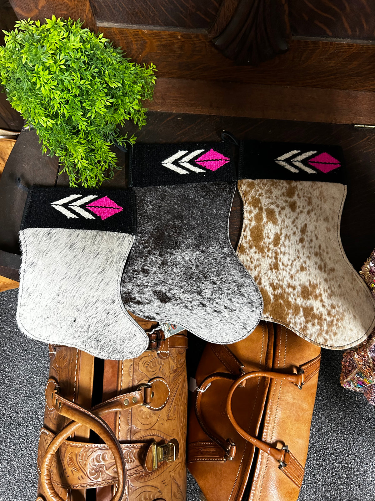 Stocking | Cow Hide| wool