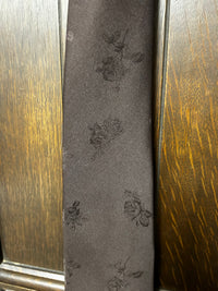Necktie | Vintage |Sears| Brown Roses