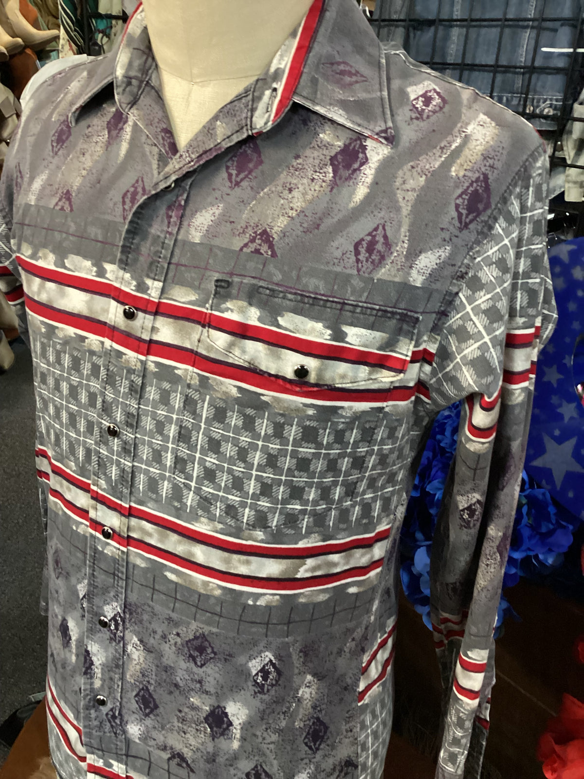 Vintage Western | Men’s |Wrangler| Grey