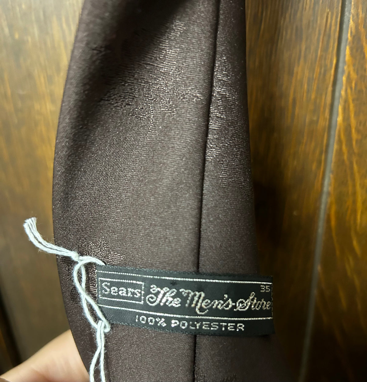 Necktie | Vintage |Sears| Brown Roses
